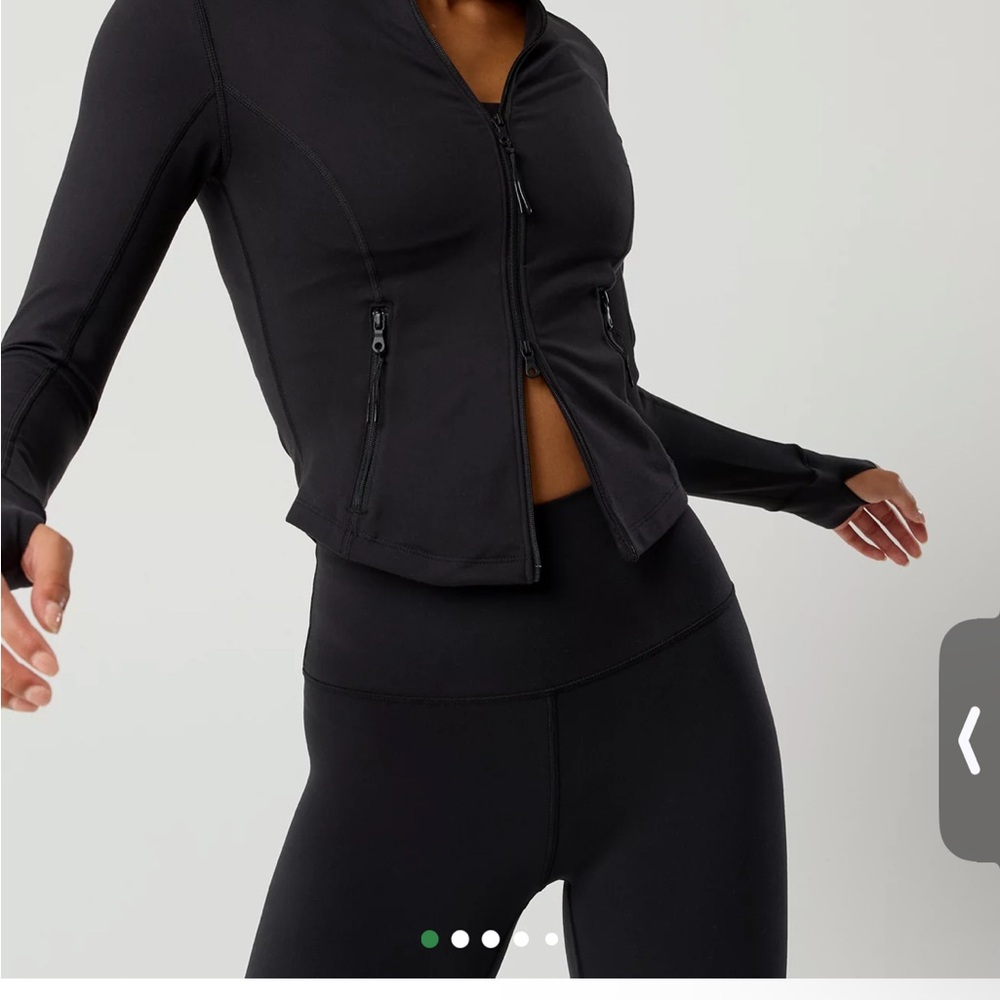 Aerie Black Zip-Up Sweatshirt